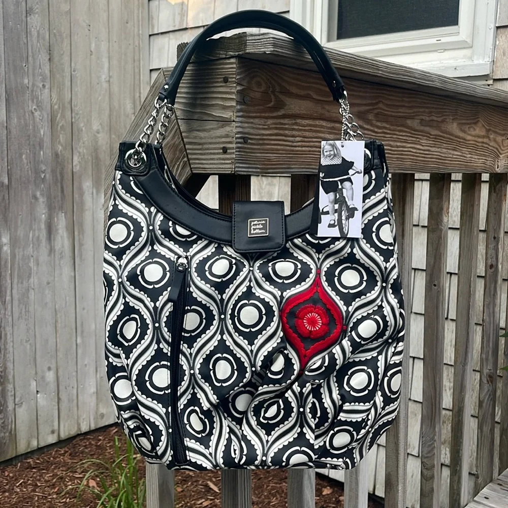 Petunia Pickle Bottom Evening in Islington Hideaway Hobo Diaper Bag,NWT